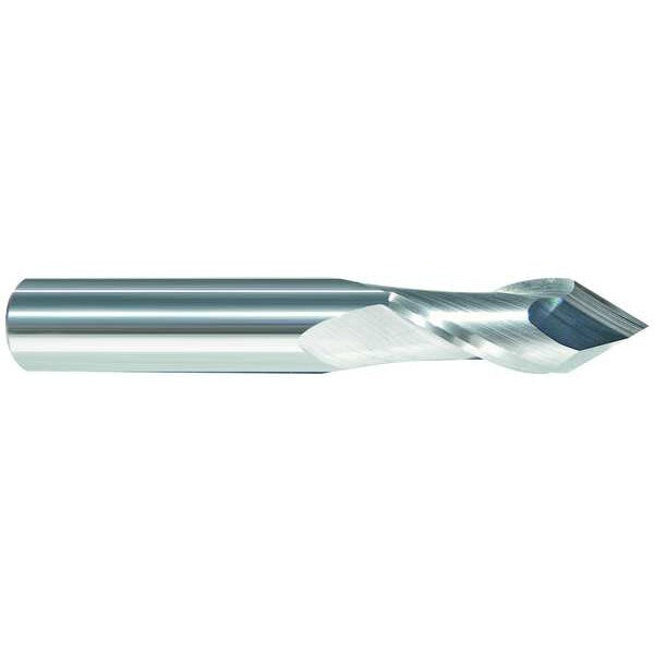 Carbide Drill Mill, 3/8In, 2F, Single, 2-1/2