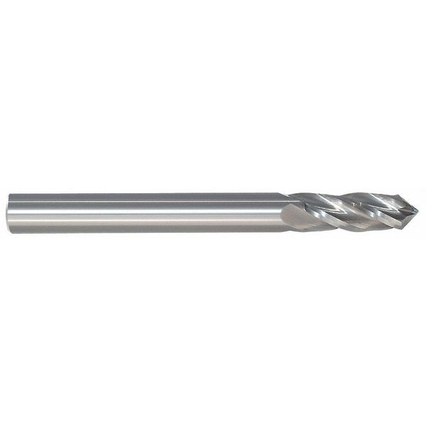 Carbide Drill Mill, 3/16In, 4FL, Single, 2In