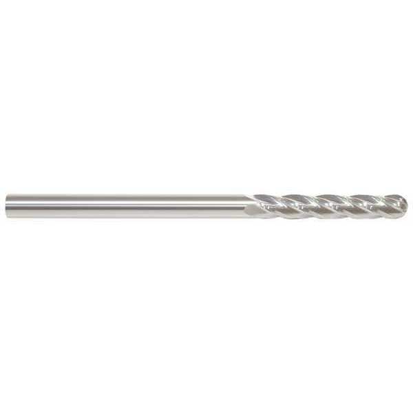 Carbide End Mill, 3/16In, 4FL, Single, 4In