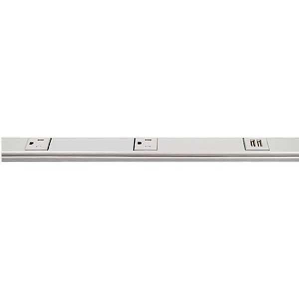 Prewired Raceway, 12 Outlets, 15 Amps