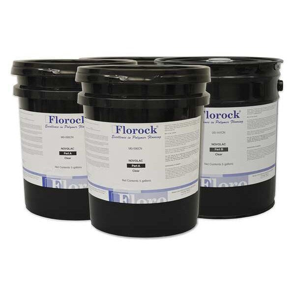 25 gal Floor Resin 4700 Kit, Gloss Finish, Clear, 100% Solid Base