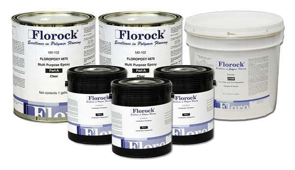 3.65 gal Floor Resin 4700 Kit, Gloss Finish, Opaque, 100% Solid Base