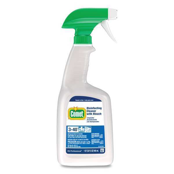 Cleaner and Disinfectant, 32 oz. Trigger Spray Bottle, Unscented, 8 PK