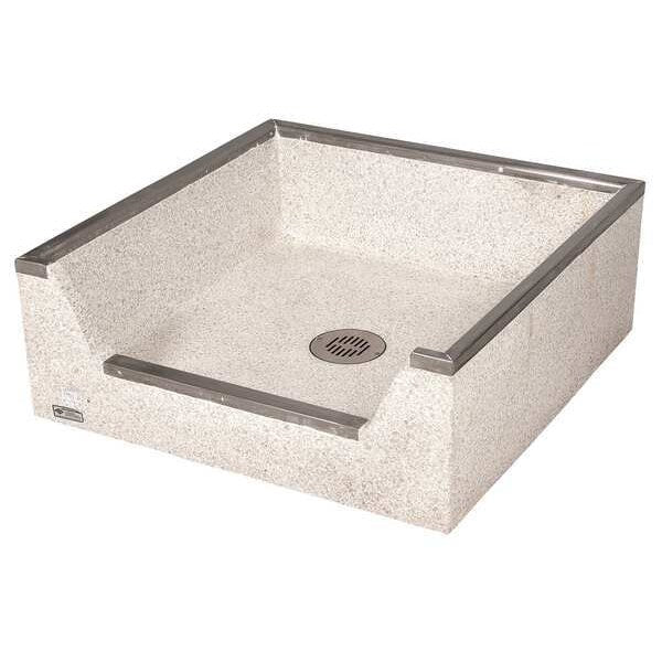 32 W x 32 L x 12 in H, Terrazzo, Mop Sink