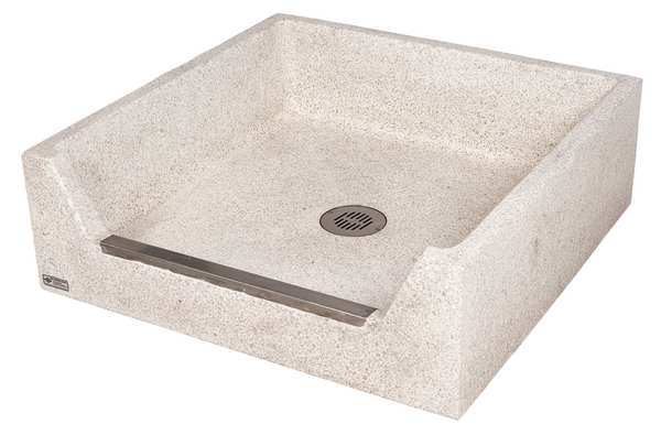 36 W x 36 L x 12 in H, Terrazzo, Mop Sink