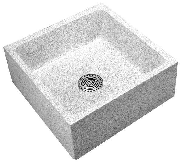 24 W x 24 L x 10 in H, Terrazzo, Mop Sink