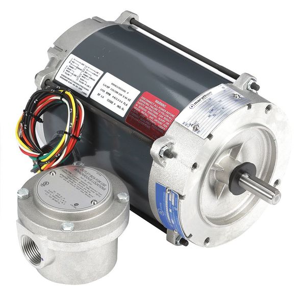 Hazardous Loc Mtr, Cap Strt/Ind Run, 1/4HP