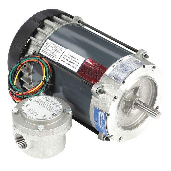 Hazardous Loc Mtr, Cap Strt/Ind Run, 1/3HP