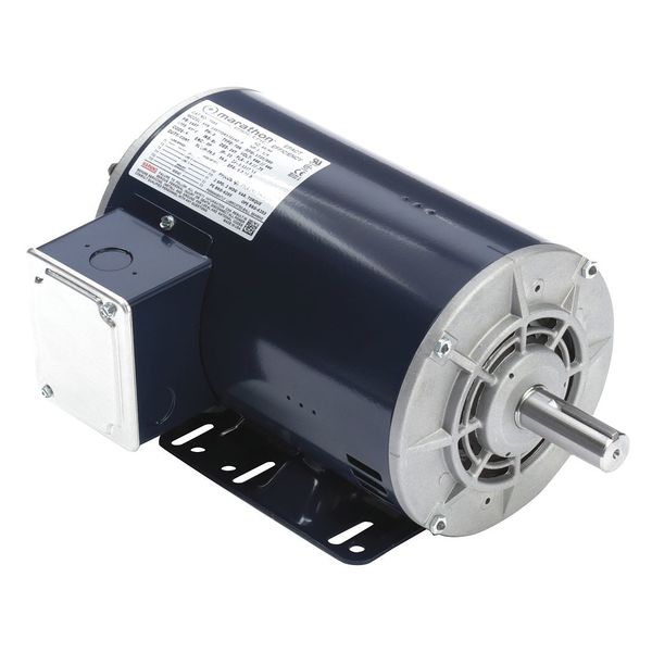 3-Phase Belt Drive Motor, 1, 1/4 HP, 145T Frame, 460V AC Voltage, 1,725/860 Nameplate RPM
