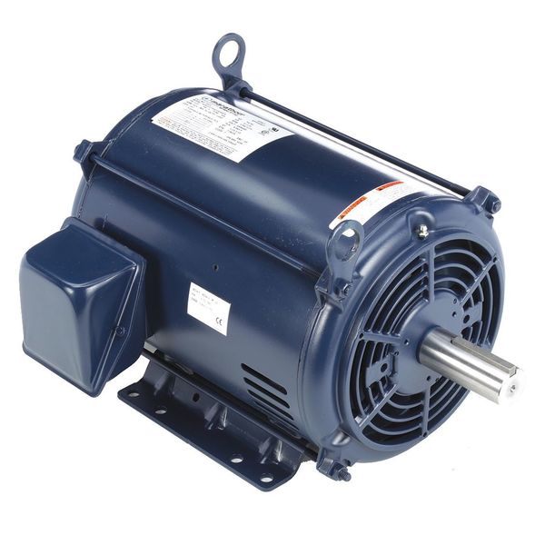 3-Phase Belt Drive Motor, 5, 2 1/5 HP, 215T Frame, 460V AC Voltage, 1,765/1,175 Nameplate RPM