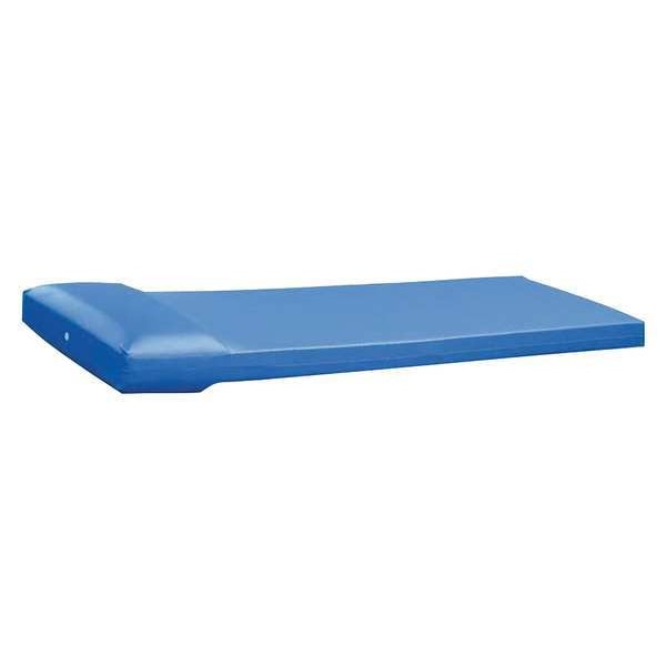 Mattress, 75inL x 25inW x 4-1/2inH, Blue