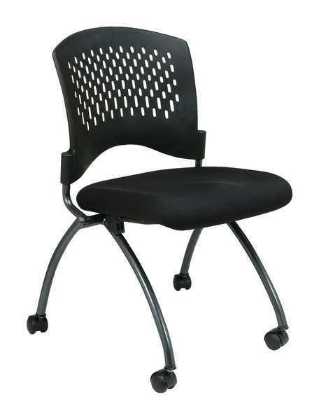 Chair, Folding, Fabric/Metal, 250 lb., PK2