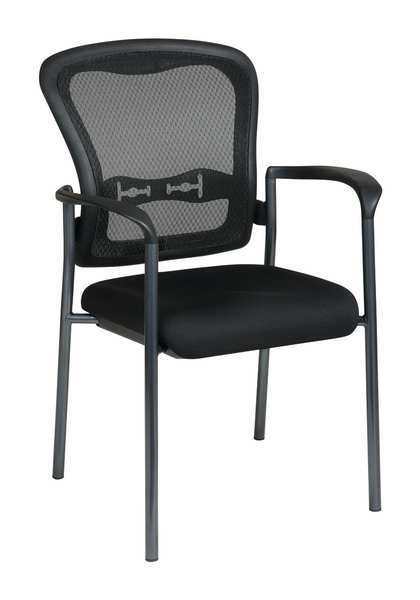 Chair, Stacking, Fabric, Black, 250 lb