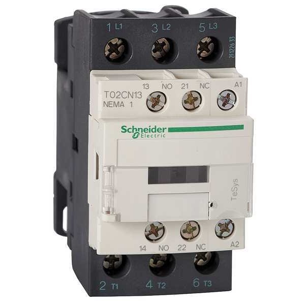 24VAC Non-Reversing Magnetic Contactor 3P 27A NEMA 1