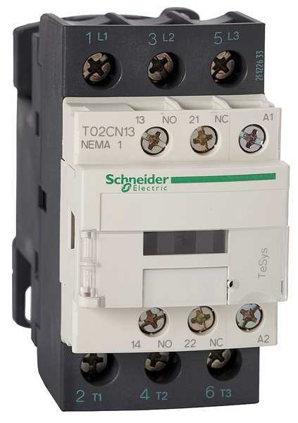 24VDC Non-Reversing Magnetic Contactor 3P 27A NEMA 1