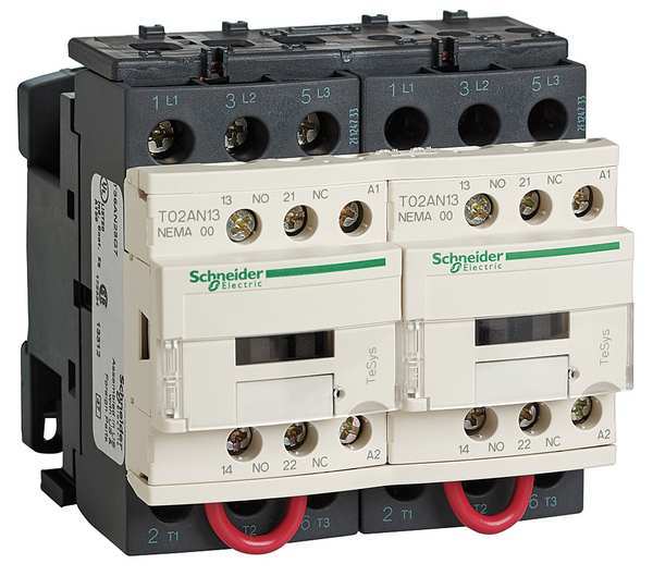 120VAC Reversing Magnetic Contactor 3P 27A NEMA 1