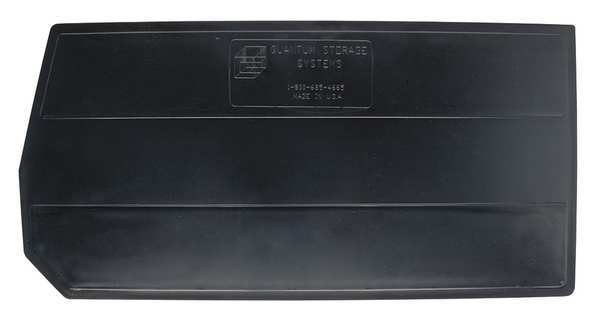Plastic Divider, Black, 32 1/2 in L, 17 1/2 in W, 16 9/16 in H