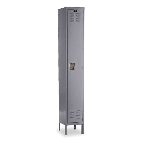 Wardrobe Locker, 12 in W, 15 in D, 66 in H, (1) Tier, (1) Wide, Dark Gray