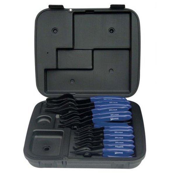 12 Piece Combo Int/Ext Snap Ring Plier Set Cushioned Grip, Double Dipped Plastic Handle