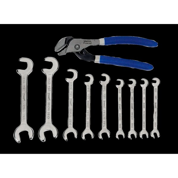 Williams Mini Open End Wrench Set, Plier, 10 pcs.